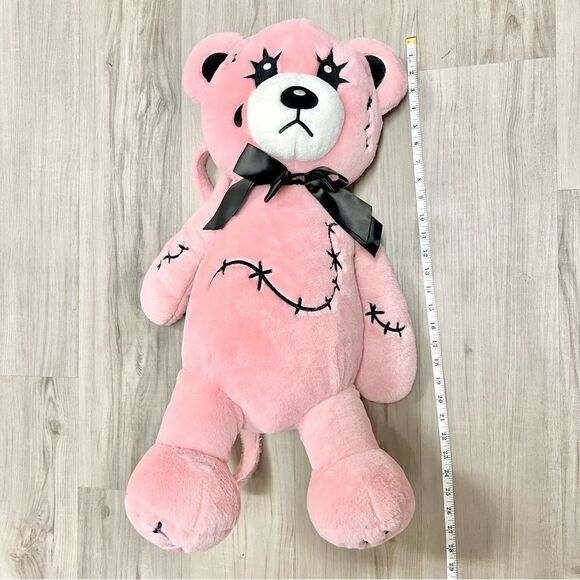 Widow x Dolls Kill oversize plush Emo Teddybear backpack. RARE. Not sold online - Picture 6 of 9